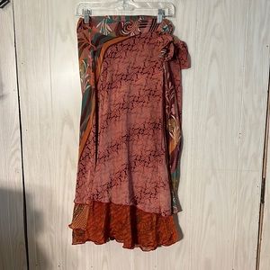 Beautiful silk wrap skirt